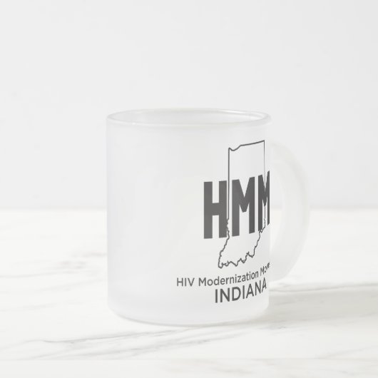 HIV Moderniseringsbeweging Indiana Matglas Koffiemok (Voorkant rechts)