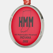 HIV Moderniseringsbeweging Indiana Metalen Ornament (Links)