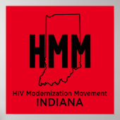 HIV Moderniseringsbeweging Indiana Poster (Voorkant)