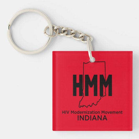 HIV Moderniseringsbeweging Indiana Sleutelhanger (Voorkant)