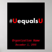 HIV Niet-detecteerbaar is gelijk aan niet-overdraa Poster (Voorkant)