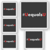 HIV Niet-detecteerbaar is gelijk aan niet-overdraa Sticker (Voorkant)