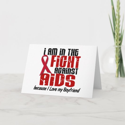 HIV van AIDS in Strijd 1 Vriend Kaart (Voorkant)