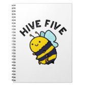 Hive Five Grappige High Five Bij PUn Notitieboek (Voorkant)