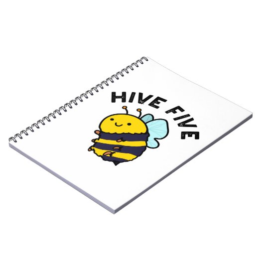 Hive Five Grappige Hoog Vijf Bij PUn Notitieboek (Linkerzijde)
