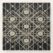 Hive Mind Glass Coaster Glazen Onderzetter (Voorkant)