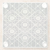 Hive Mind Glass Coaster Glazen Onderzetter (Achterkant)