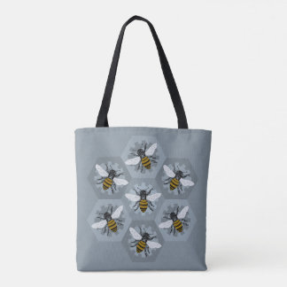Hive Mind Silver Canvas tas