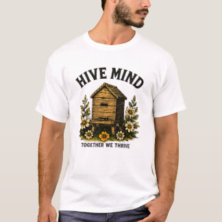 Hive Mind | Vintage Bijenkorf Imkerdesign T-shirt