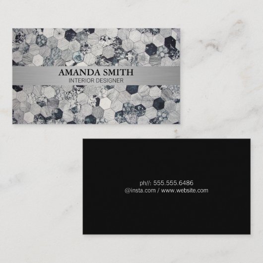 Hive Textiel | Modern Abstract Visitekaartje (Voorkant / Achterkant)