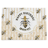 Hive van de moderne gouden en zwarte honingbijen groot cadeauzakje (Voorkant)