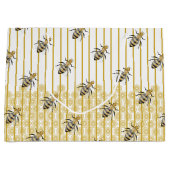 Hive van de moderne gouden en zwarte honingbijen groot cadeauzakje (Voorkant)