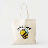 Hive vijf grappige hoge vijf bij woordspeling tote bag (Voorkant)