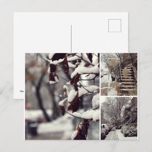 Hiver Briefkaart (Voorkant / Achterkant)