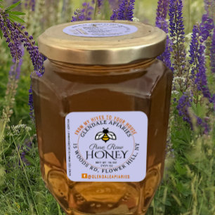 Hives naar House Pure Raw Honey Honeybee Sticker