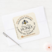 Hives naar House Pure Raw Honey Honeybee Sticker (Envelop)