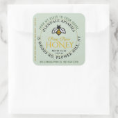 Hives naar House Pure Raw Honey Honeybee Sticker (Tas)
