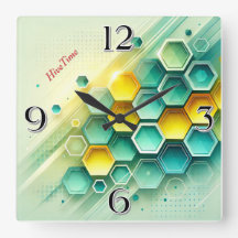 HiveTime  Hexagon Design | Wandklok