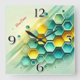 HiveTime Hexagon Design | Wandklok