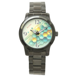HiveTime Hexagon Design Watch Horloge