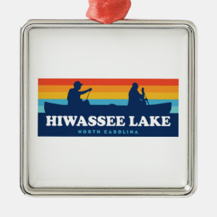 Hiwassee Lake North Carolina Canoe Metalen Ornament
