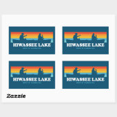 Hiwassee Lake North Carolina Canoe Rechthoekige Sticker (Vel)