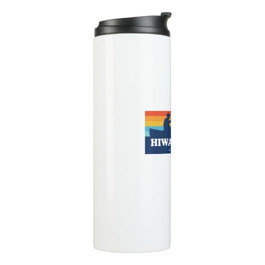 Hiwassee Lake North Carolina Canoe Thermosbeker (Gedraaid links)