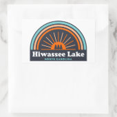 Hiwassee Lake North Carolina Rainbow Rechthoekige Sticker (Tas)