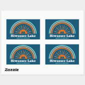 Hiwassee Lake North Carolina Rainbow Rechthoekige Sticker (Vel)