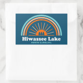 Hiwassee Lake North Carolina Rainbow Rechthoekige Sticker (Tas)