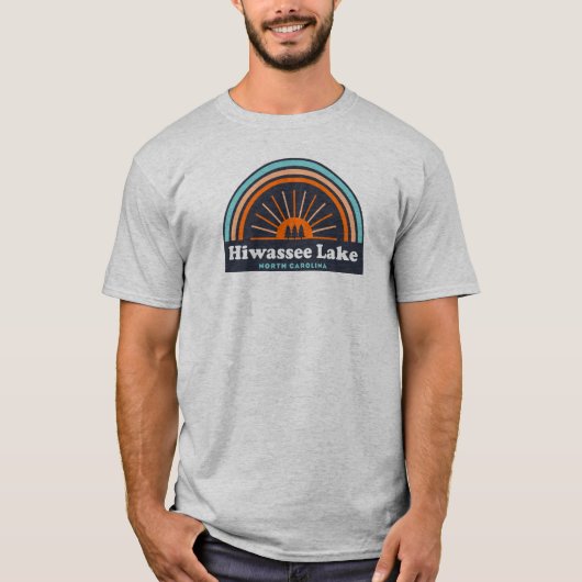 Hiwassee Lake North Carolina Rainbow T-shirt (Voorkant)