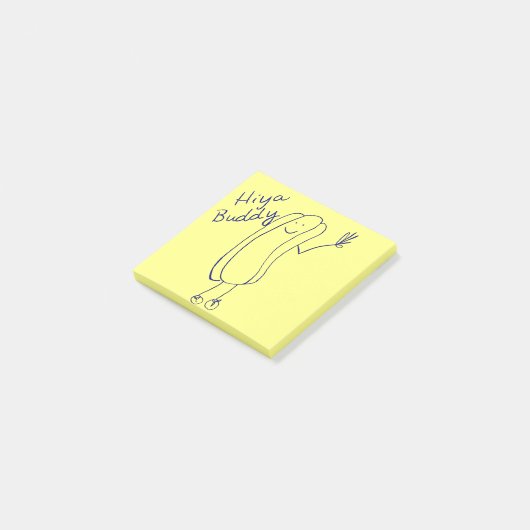 Hiya Buddy Post-It Notes (Schuin)