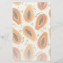Hiya Papaya Pattern Briefpapier