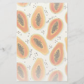 Hiya Papaya Pattern Briefpapier (Achterkant)