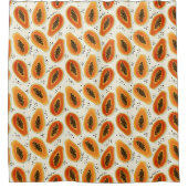 Hiya Papaya Pattern Douchegordijn (Voorkant)