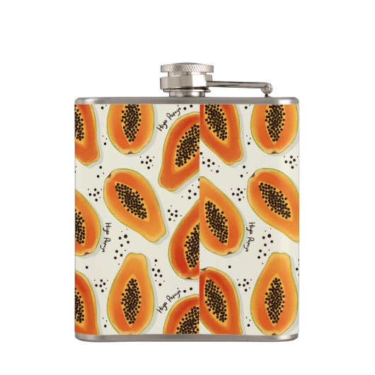 Hiya Papaya Pattern Heupfles (Achterkant)