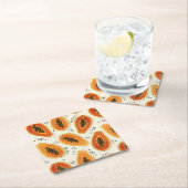 Hiya Papaya Pattern Kartonnen Onderzetters (Insitu)