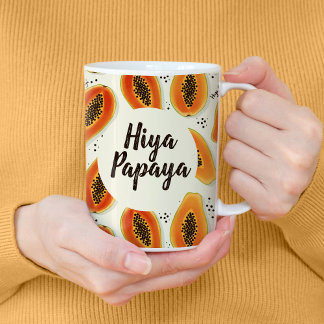 Hiya Papaya Pattern Koffiemok