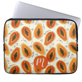 Hiya Papaya Pattern Laptop Sleeve