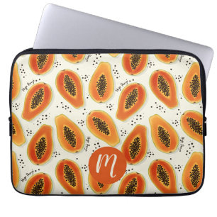 Hiya Papaya Pattern Laptop Sleeve