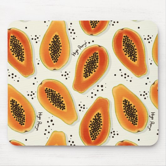 Hiya Papaya Pattern Muismat (Voorkant)
