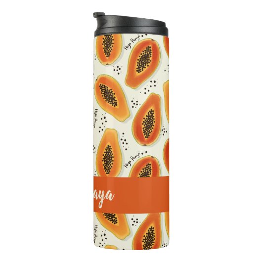 Hiya Papaya Pattern Thermosbeker (Geroteerd rechts)