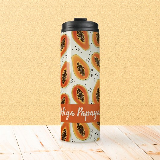Hiya Papaya Pattern Thermosbeker