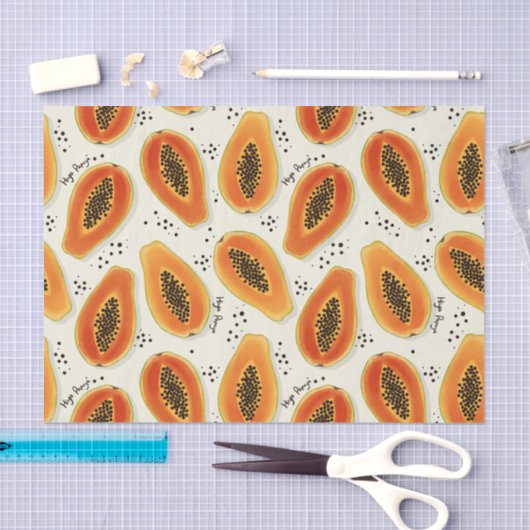 Hiya Papaya Pattern Tissuepapier (Craft)