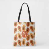 Hiya Papaya Pattern Tote Bag (Voorkant)