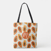 Hiya Papaya Pattern Tote Bag (Achterkant)
