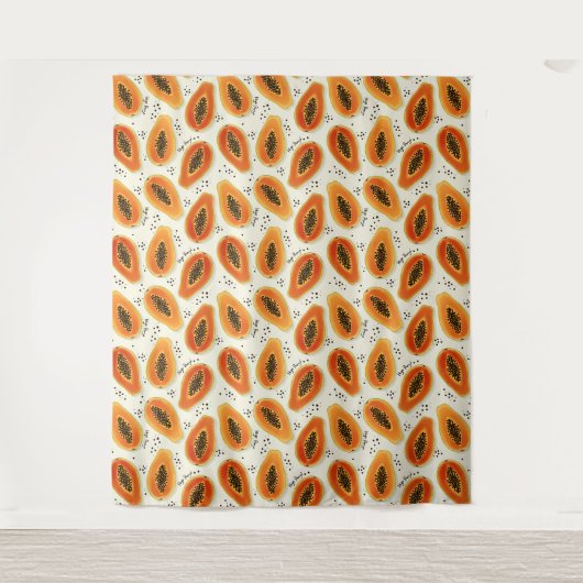 Hiya Papaya Pattern Wandkleed (Voorkant)