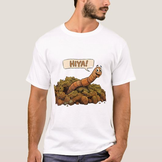 "Hiya!" Van Onderaf T-shirt (Voorkant)