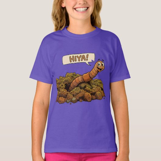 "Hiya!" Van Onderaf T-shirt (Voorkant)