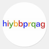 hiybbprqag ronde sticker (Voorkant)